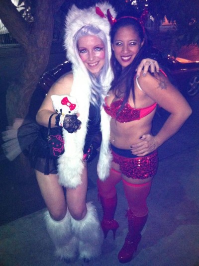 Hello Kitty Halloween fur costume