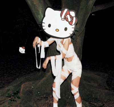 Hello Kitty Halloween mummy cosplay