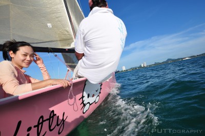 Hello Kitty sail boat 