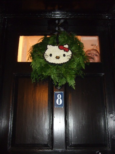 Hello Kitty Christmas wreath