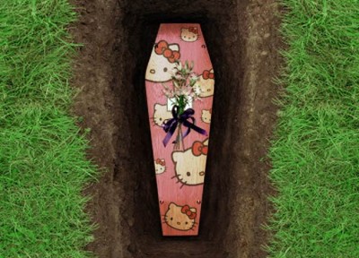 hello kitty coffin