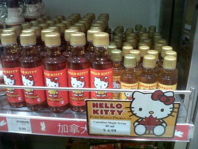 Hello Kitty maple syrup Canada