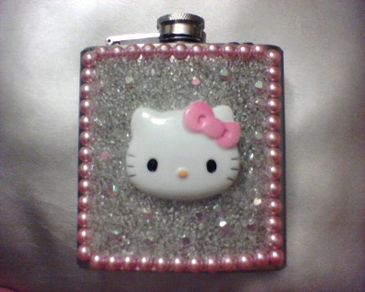 Hello Kitty pink flask